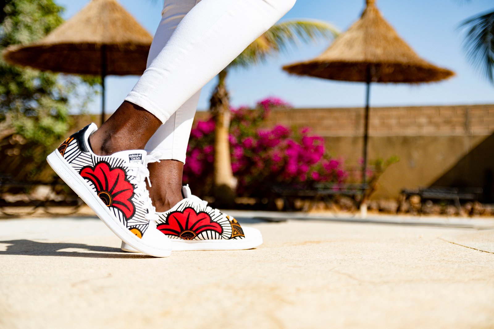 STAN SMITH FLEUR MARIAGE JAUNE ROUGE