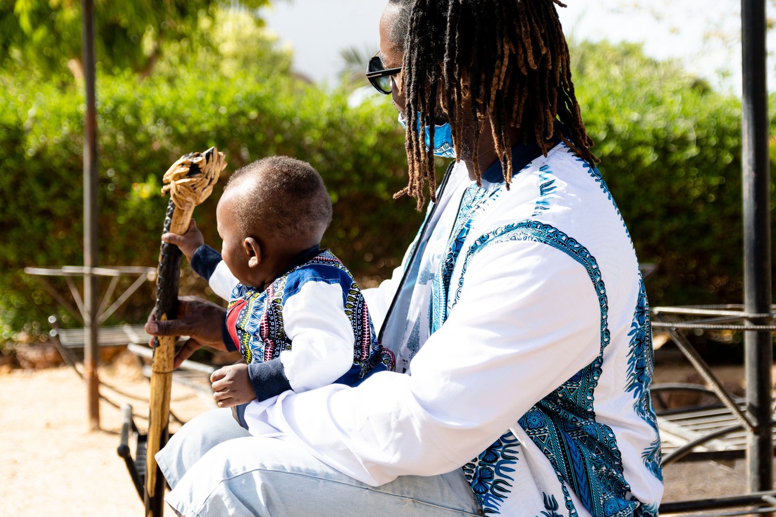 VESTE DASHIKI BLEU SALY