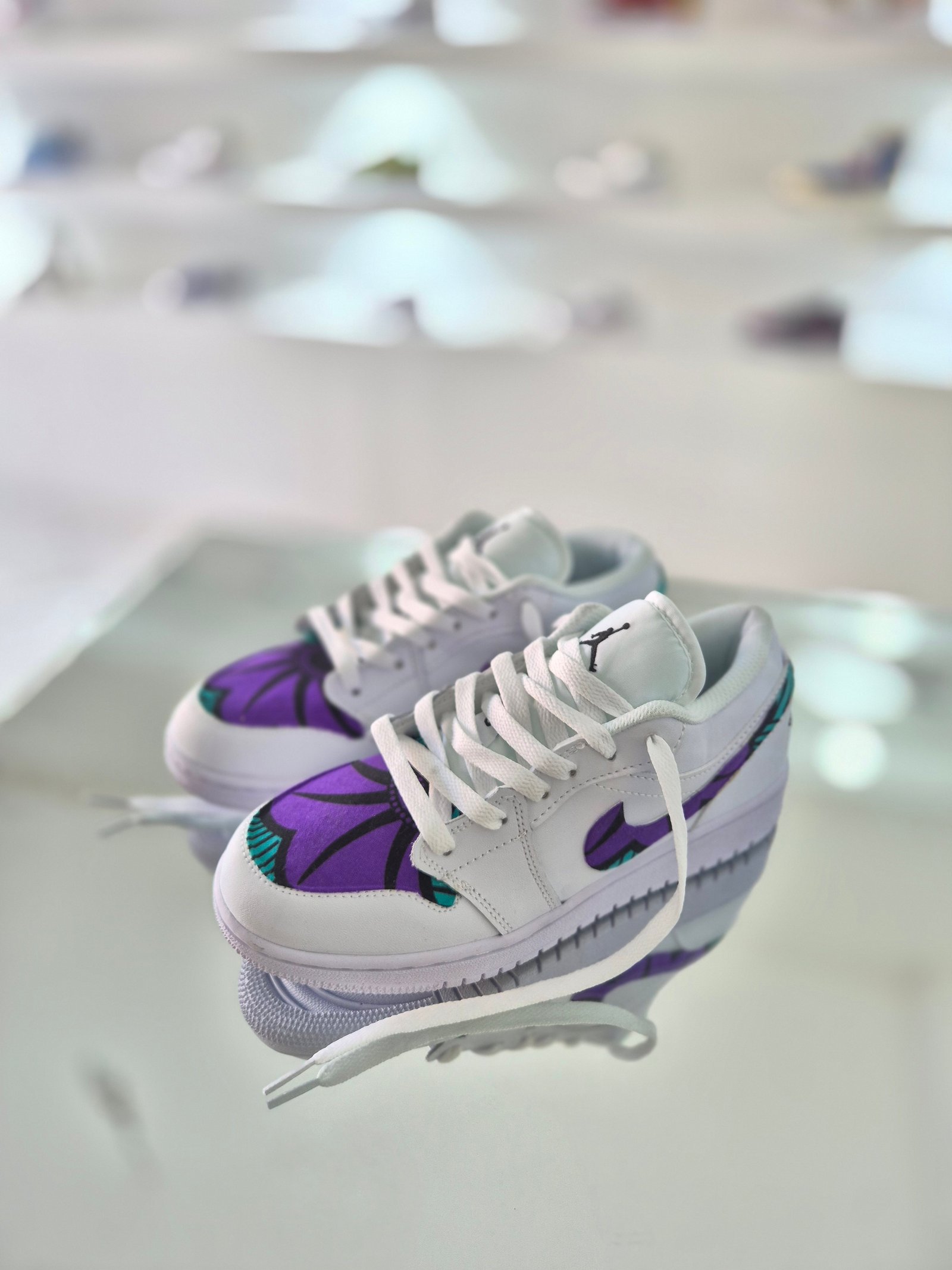 Nike air jordan1 fleur de mariage violet